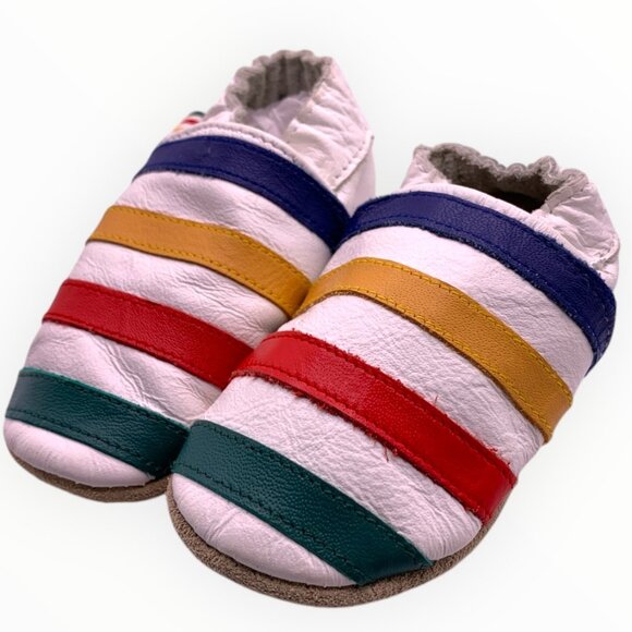 HUDSON BAY COMPANY Stripes Leather Booties - Picture 3 of 6